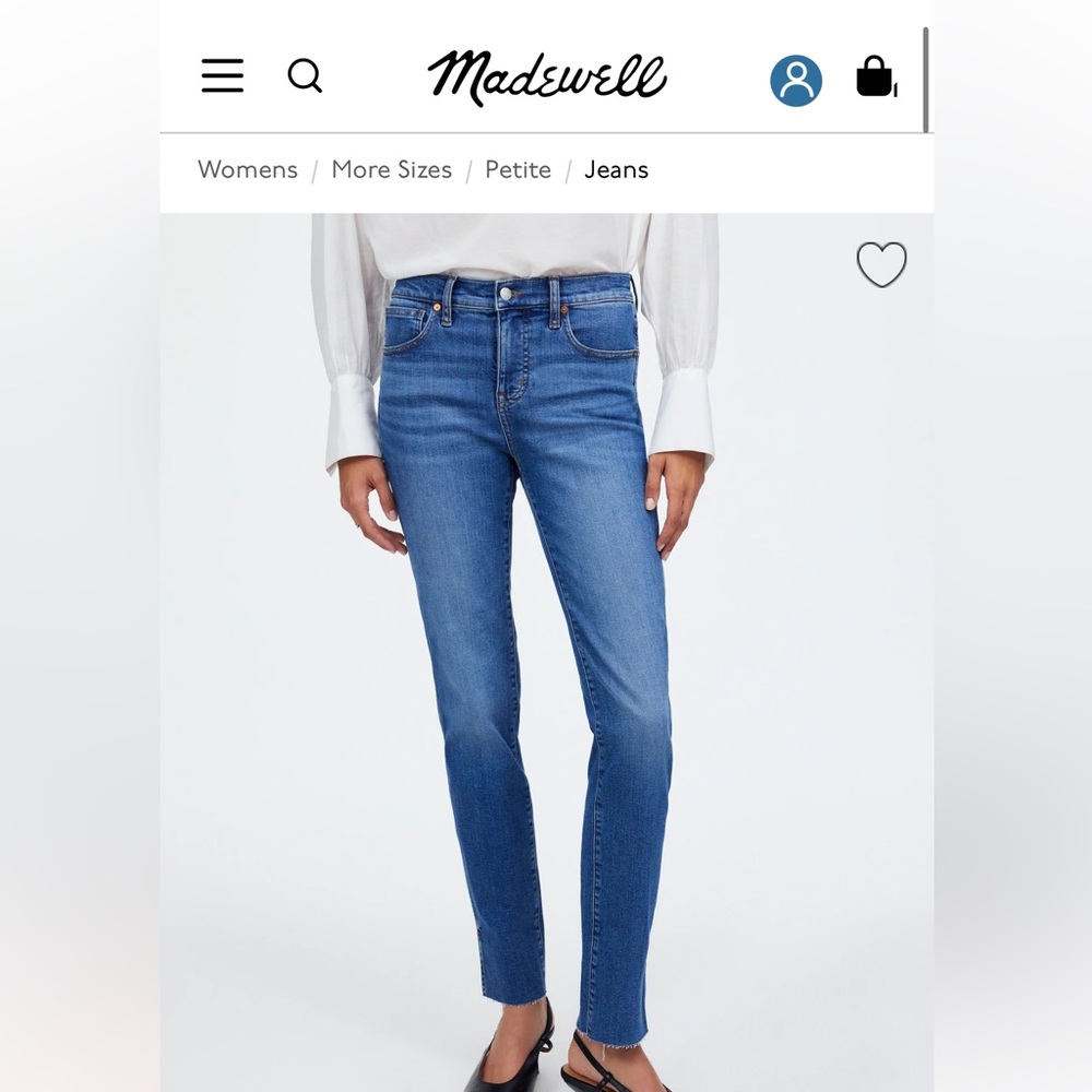 Madewell stovepipe jeans